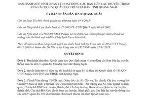 Quyết định 906/QĐ-UBND 2019 quản lý Ban liên lạc truyền thống đơn vị quân đội Quảng Ngãi
