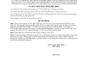 Quyết định 38/2019/QĐ-UBND bãi bỏ Quyết định mức hỗ trợ chăm sóc bảo vệ rừng tỉnh Điện Biên