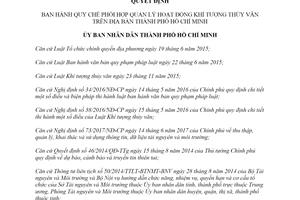 Quyết định 29/2019/QĐ-UBND Quy chế phối hợp quản lý hoạt động khí tượng thủy văn Hồ Chí Minh