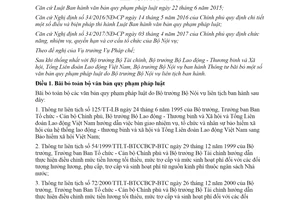 Thông tư 15/2019/TT-BNV bãi bỏ văn bản quy phạm pháp luật