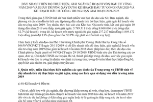 Chỉ thị 16/CT-UBND 2019 đẩy nhanh giải ngân kế hoạch vốn đầu tư công Quảng Nam