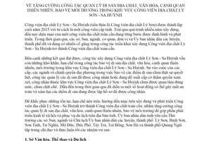 Chỉ thị 18/CT-UBND 2019 công tác quản lý di sản địa chất văn hóa cảnh quan thiên nhiên Quảng Ngãi