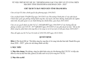 Quyết định 5042/QĐ-UBND 2019 Đề án Thí điểm sàng lọc ung thư cổ tử cung Thanh Hóa