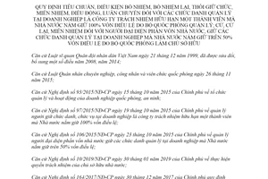 Thông tư 178/2019/TT-BQP tiêu chuẩn chức danh quản lý tại doanh nghiệp do Bộ Quốc phòng quản lý
