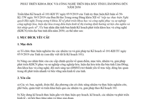 Kế hoạch 7886/KH-UBND 2019 phát triển khoa học và công nghệ tỉnh Lâm Đồng