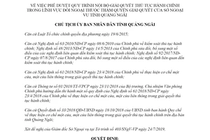 Quyết định 1824/QĐ-UBND 2019 thủ tục hành chính lĩnh vực đối ngoại Sở Ngoại vụ Quảng Ngãi