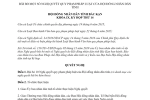 Nghị quyết 15/2019/NQ-HĐND bãi bỏ Nghị quyết quy phạm pháp luật Hội đồng nhân dân Bắc Kạn
