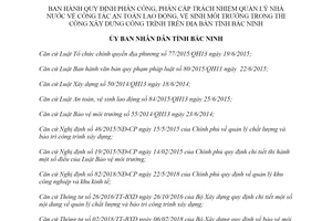 Quyết định 29/2019/QĐ-UBND phân cấp quản lý công tác an toàn lao động trong xây dựng Bắc Ninh