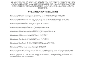 Quyết định 30/2019/QĐ-UBND sửa đổi thực hiện dự án đầu tư ngoài khu công nghiệp tỉnh Bắc Ninh