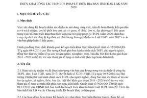 Kế hoạch 10635/KH-UBND 2019 triển khai công tác trợ giúp pháp lý tỉnh Đắk Lắk