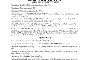 Nghị quyết 238/NQ-HĐND 2019 nhiệm vụ kế hoạch đầu tư công tỉnh Hưng Yên