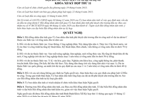 Nghị quyết 41/2019/NQ-HĐND phê duyệt chủ trương đầu tư công dự án nhóm C tỉnh Bình Định