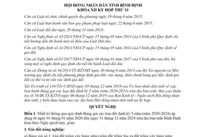 Nghị quyết 47/2019/NQ-HĐND Bảng giá đất định kỳ 5 năm tỉnh Bình Định