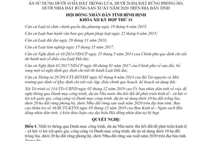 Nghị quyết 46/2019/NQ-HĐND công trình thu hồi đất để phát triển kinh tế vì lợi ích quốc gia Bình Định