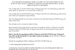 Thông tư 32/2019/TT-BYT sửa đổi Thông tư 06/2011/TT-BYT quy định quản lý mỹ phẩm