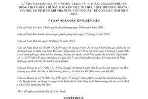 Quyết định 43/2019/QĐ-UBND mức chi bồi thường hỗ trợ tái định cư khi thu hồi đất Điện Biên