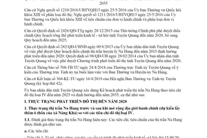 Kế hoạch 129/KH-UBND 2019 xây dựng và phát triển thị trấn Na Hang huyện Na Hang Tuyên Quang