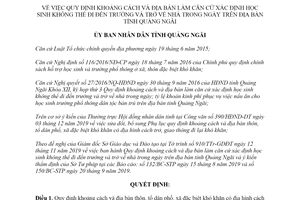 Quyết định 32/2019/QĐ-UBND học sinh không thể trở về nhà trong ngày tỉnh Quảng Ngãi