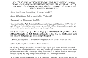 Nghị định 97/2019/NĐ-CP sửa đổi Nghị định thành lập hoạt động Hội đồng định giá tài sản