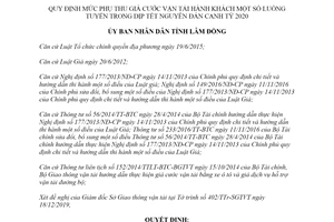 Quyết định 2685/QĐ-UBND 2019 mức phụ thu giá cước vận tải trong dịp Tết Nguyên đán Lâm Đồng