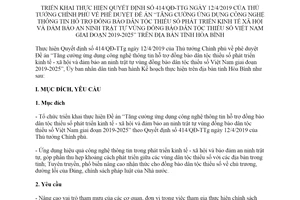 Kế hoạch 197/KH-UBND 2019 hỗ trợ đồng bào dân tộc thiểu số phát triển kinh tế tỉnh Hòa Bình