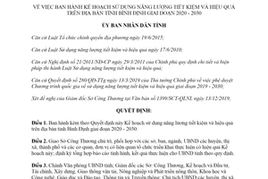 Quyết định 4800/QĐ-UBND 2019 Kế hoạch sử dụng năng lượng tiết kiệm và hiệu quả tỉnh Bình Định