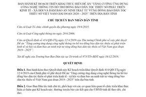 Quyết định 4741/QĐ-UBND 2019 hỗ trợ đồng bào dân tộc thiểu số phát triển kinh tế tỉnh Bình Định