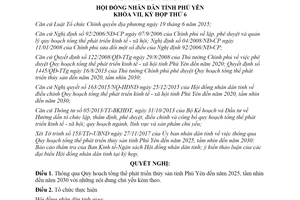 Nghị quyết 99/NQ-HĐND 2017 Quy hoạch tổng thể phát triển thủy sản tỉnh Phú Yên đến 2025