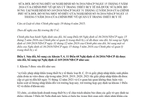 Nghị định 03/2020/NĐ-CP sửa đổi Nghị định 36/2016/NĐ-CP quản lý trang thiết bị y tế