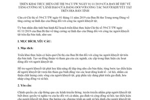 Kế hoạch 5224/KH-UBND 2019 lãnh đạo của Đảng đối với công tác người khuyết tật Ninh Thuận