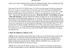 Hướng dẫn 07/HD-VKSTC 2020 công tác Thực hành quyền công tố Kiểm sát điều tra xét xử án ma túy