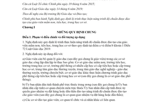 Nghị định 71/2020/NĐ-CP lộ trình nâng trình độ chuẩn được đào tạo của giáo viên mầm non