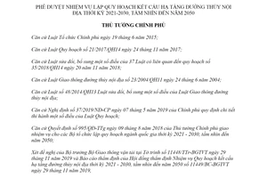 Quyết định 44/QĐ-TTg 2020 phê duyệt nhiệm vụ lập Quy hoạch kết cấu hạ tầng đường thủy nội địa