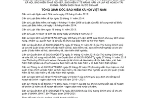 Quyết định 2468/QĐ-BHXH 2019 giao dự toán thu chi các chế độ bảo hiểm xã hội thất nghiệp y tế