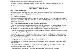 Quyết định 03/2020/QĐ-TTg dự báo cảnh báo và truyền tin thiên tai