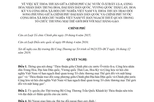 Nghị quyết 120/NQ-CP 2019 ký Thỏa thuận hạn ngạch thuế quan đối với mặt hàng gạo