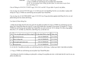 Công văn 12/QLD-MP 2020 đình chỉ lưu hành thu hồi mỹ phẩm không đạt tiêu chuẩn chất lượng