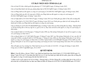 Quyết định 01/2020/QĐ-UBND sửa đổi Quyết định 13/2014/QĐ-UBND tỉnh Gia Lai