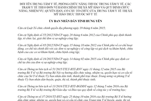 Quyết định 04/2020/QĐ-UBND nhiệm vụ Trung tâm Y tế thị xã Mỹ Hào Sở Y tế Hưng Yên