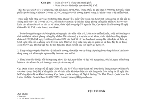 Công văn 140/MT-LĐ 2020 an toàn vệ sinh lao động nhân viên y tế phòng chống lây nhiễm Corona virut