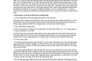 Công văn 8175/TCHQ-GSQL 2019 hướng dẫn trừ lùi giấy phép xuất khẩu nhập khẩu trên Hệ thống V5