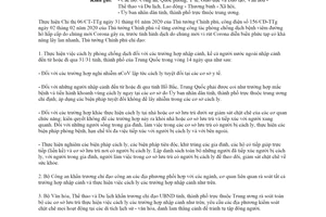 Công văn 164/TTg-KGVX 2020 tăng cường phòng chống dịch do nCoV gây ra