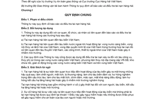 Thông tư 01/2020/TT-BGTVT quy định báo cáo và điều tra tai nạn hàng hải