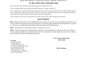 Quyết định 02/2020/QĐ-UBND bãi bỏ Quyết định 09/2015/QĐ-UBND mức chi phí khám bệnh Phú Thọ