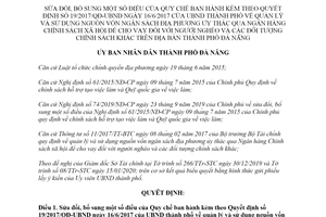 Quyết định 01/2020/QĐ-UBND sửa đổi quản lý vốn ngân sách cho vay đối với người nghèo Đà Nẵng