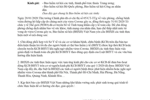 Công văn 280/BHXH-CSYT 2020 phối hợp thanh toán chi phí điều trị nghi ngờ nhiễm virus Corona