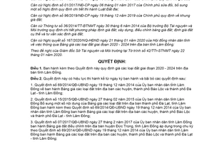 Quyết định 02/2020/QĐ-UBND quy định giá đất tỉnh Lâm Đồng giai đoạn 2020 2024