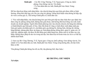 Công văn 808/VPCP-KTTH 2020 hoạt động xuất nhập khẩu vận chuyển hàng hóa qua biên giới