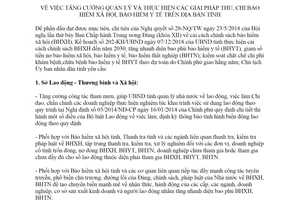 Chỉ thị 04/CT-UBND 2020 quản lý thực hiện giải pháp thu chi bảo hiểm xã hội bảo hiểm y tế Huế