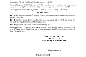 Quyết định 270/QĐ-UBND 2020 Chương trình trọng tâm công tác tư pháp tỉnh Hưng Yên